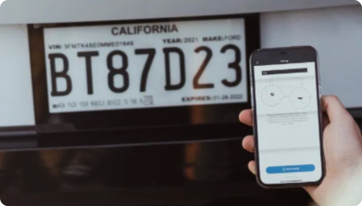 Smartphone and vehicle registration renewal