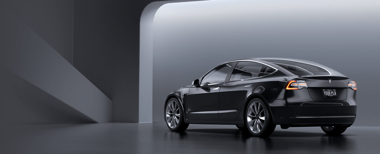 RPLATE digital license plate on car